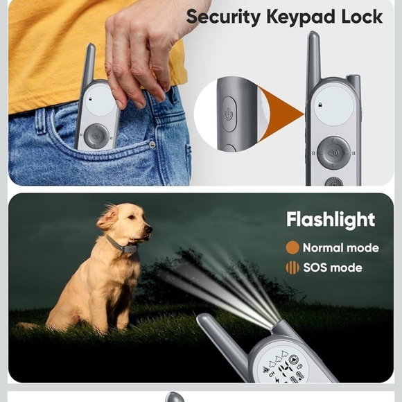 Wireless Dog Fence System Electric Fence Training Collar with Remote 856 Acre - Picture 7 of 11